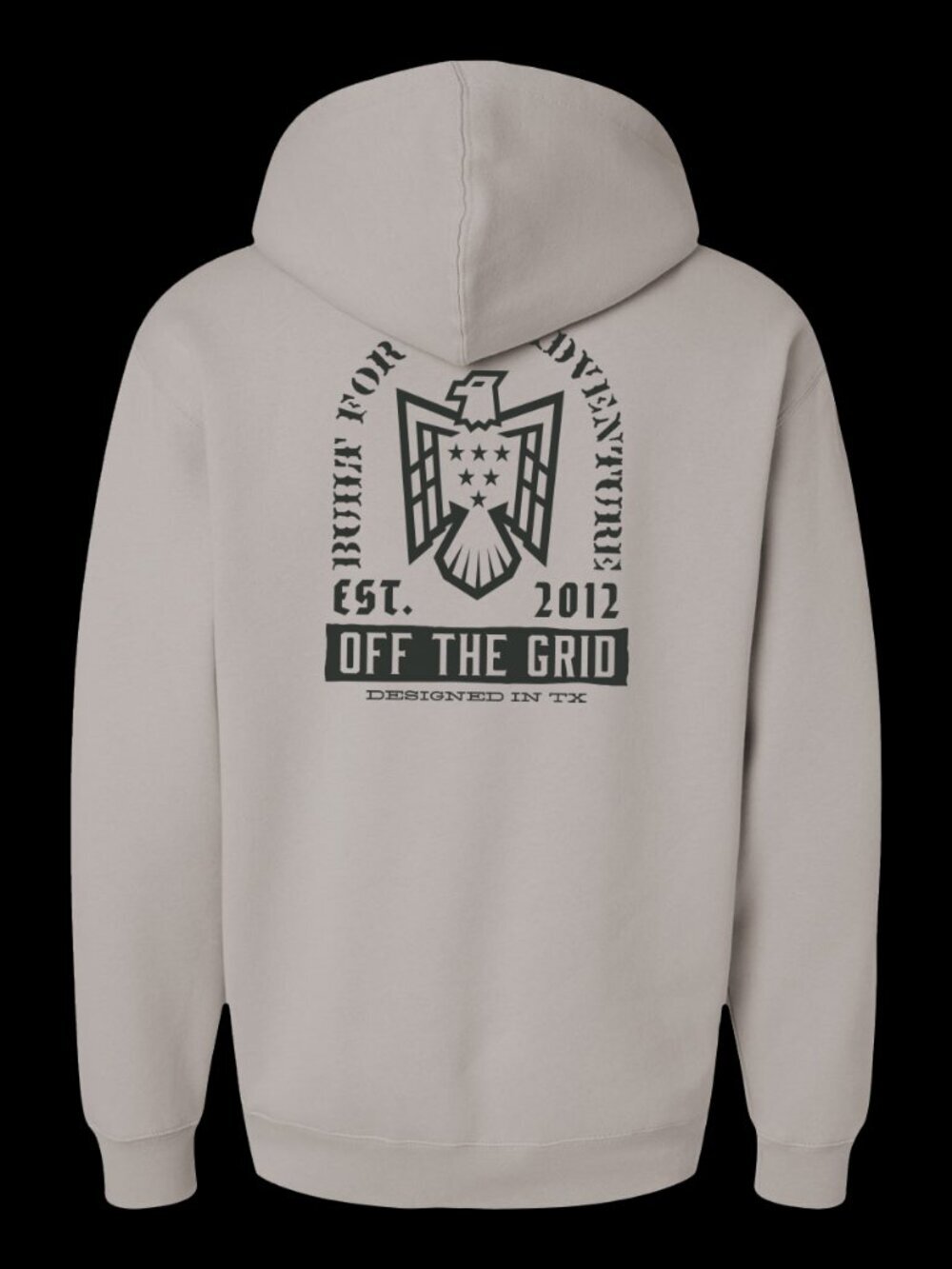 Off The Grid Surplus Soaring Eagle Hoodie - Cement